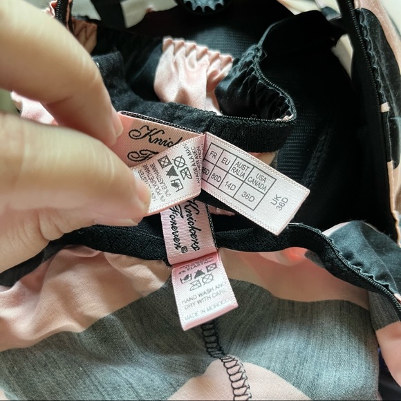 Agent Provocateur Melody Basque Striped Bra Pantie Set - Picture 7 of 9